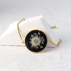 Bracelets uniques en résine époxy avec pendentif fleur bleue, élégants, à chaîne ajustable, vente en gros de jolis bracelets à breloques