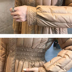 Doudounes à capuche blanches en duvet de canard, chaudes et coupe-vent, Vêtements d'extérieur